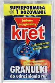 KRET гранулы для чистки труб 40 гр
