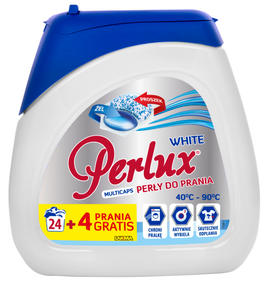 PERLUX гибридные капсулы для стирки 24+4 WHITE