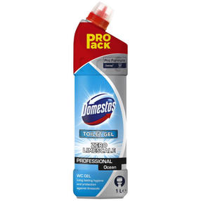 DOMESTOS 1L ОКЕАН средство для чистки унитаза Professional Zero Limescale