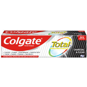 COLGATE 75ML TOTAL CHARCOAL&CLEAN/антибактериальная/зубная паста