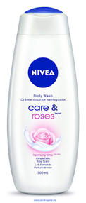 NIVEA гель для душа 500ML CARE&ROSES/Роза