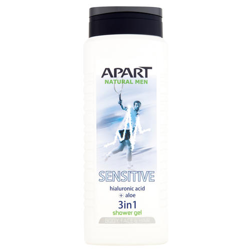 APART гель для душа 400ML MEN SENSITIVE 3w1/для чувствительной кожи