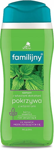 FAMILIJNY шампунь 500 ML КРАПИВА с витамином /для всех типов волос