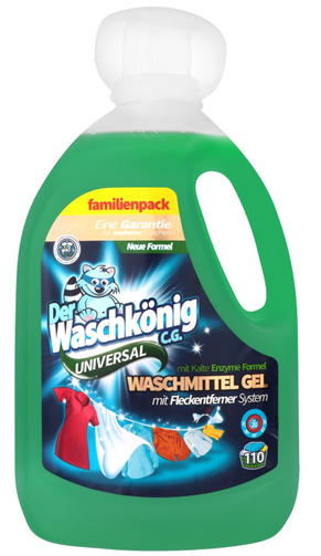 DER WASCHKONIG C.G.гель для стирки 3,305 л UNIVERSAL/110 стирок