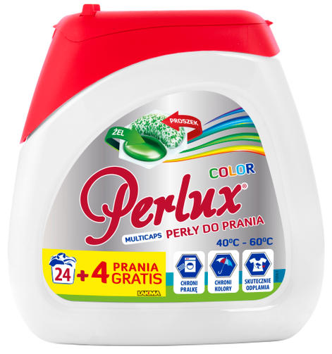PERLUX гибридные капсулы для стирки 24+4 COLOR