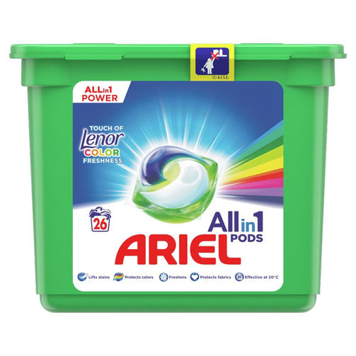 ARIEL 26 TOUCH OF LENOR/капсулы для стирки