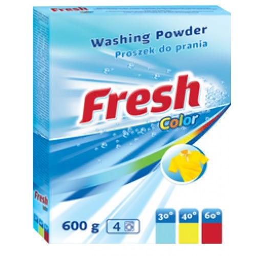 FRESH 600 гр стиральный порошок для ЦВЕТНЫХ тканей