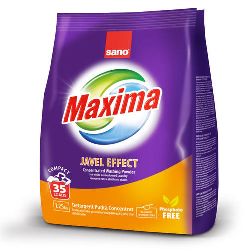SANO 1,25 кг стиральный порошок MAXIMA JAVEL EFFECT /универсальный