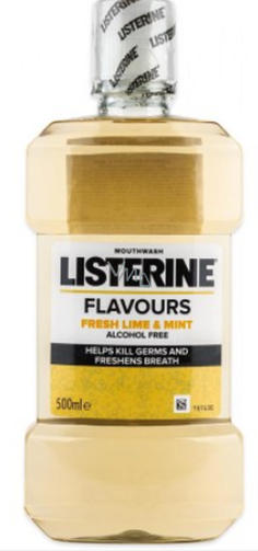 LISTERINE 500ML жидкость для промывания полости рта FRESH LIME&MINT