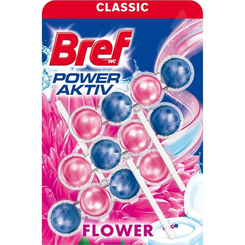 BREF туалетный блок 3*50G POWER Свежесть Цветов/триопак