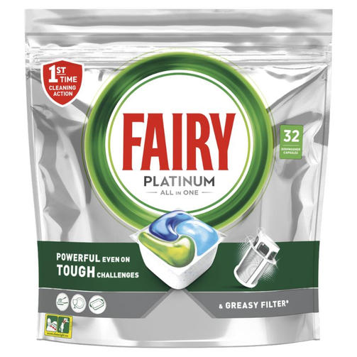 FAIRY 32шт PLATINUM REGULAR /таблетки для посудомоечных машин