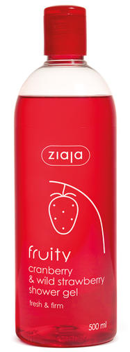 ZIAJA гель для душа 500ML FRUITY Клюква и Земляника