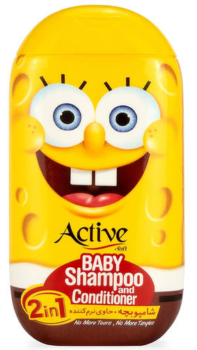 ACTIVE детский шампунь и кондиционер 2в1 SPONGE BOB 280 мл