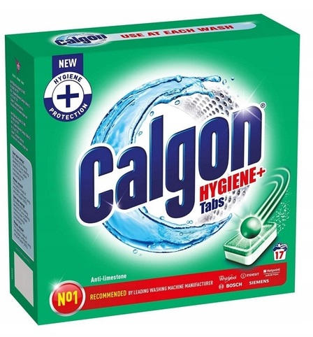 CALGON 17шт. Средство для смягчения воды в таблеткахs Hygiene+