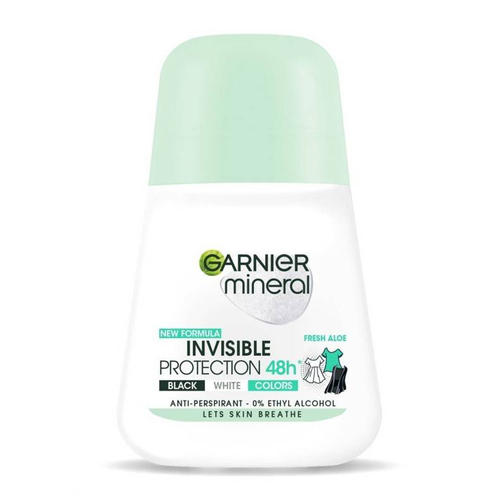 GARNIER WOMAN ROLL-ON 50 ML INVISIBLE BWC2 FRESH ALOE/роликовый дезодорант Свежесть алоэ