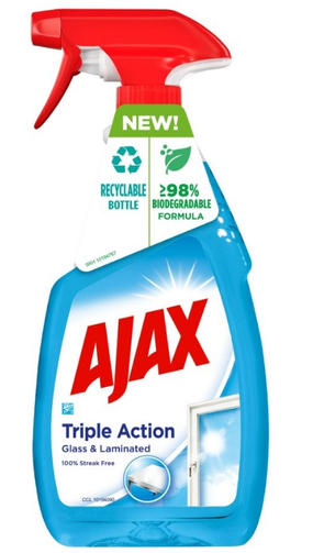 AJAX 500 ML средство для мытья стекол TRIPLE ACTION/спрей
