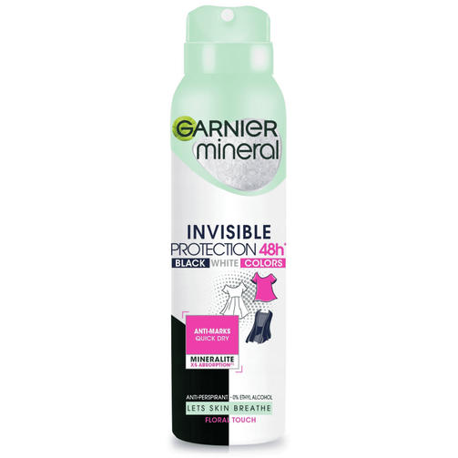 GARNIER WOMAN DEO SPRAY 150 ML INVISIBLE PROT 48H FLORAL TOUCH/дезодорант-спрей Цветочное касание