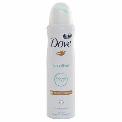 DOVE DEO SPRAY 150ML WOMAN SENSITIVE/дезодорант-спрей жен для чувствительной кожи