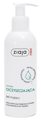 ZIAJA Med гель для умывания очищающий антибактериальный против акне 200ML/для подростков и взрослых