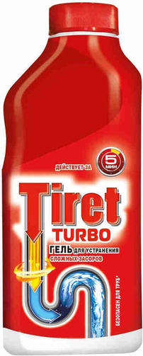 TIRET гель для чистки труб TURBO 500 мл