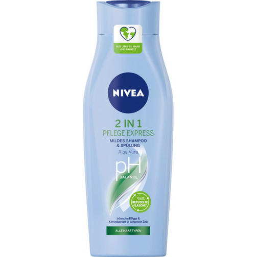NIVEA шампунь 400ML CARE EXPRESS 2w1/для всих типов волос