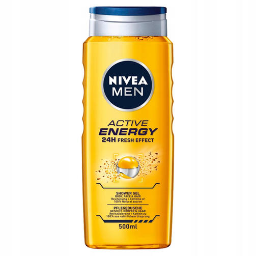 NIVEA гель для душа 500ML MEN ACTIVE ENERGY/Энергия