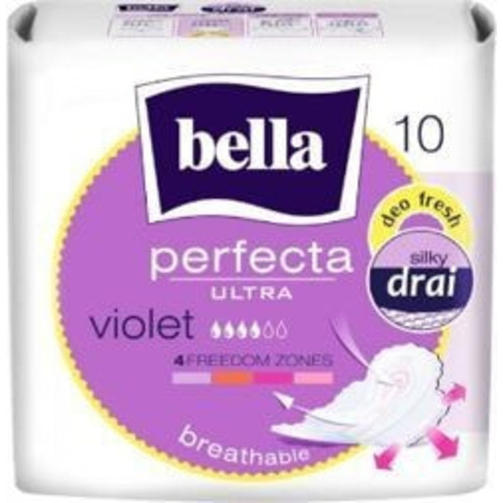 BELLA гигиенические прокладки VIOLET 4 капли 10 шт