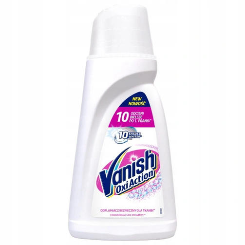 VANISH 1л Oxi Action WHITE пятновыводитель жидкий 1л