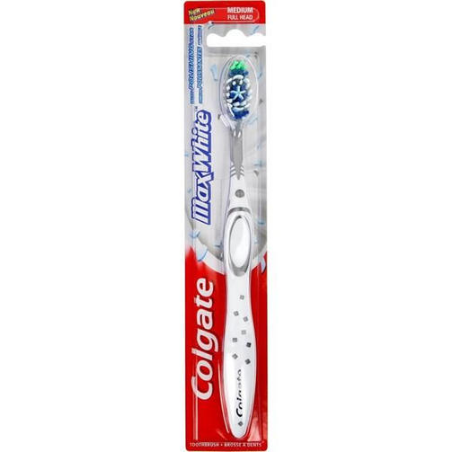 COLGATE MAX WHITE зубная щетка средняя