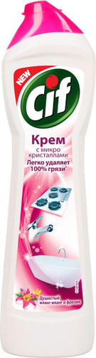 CIF 500 ML чистящий крем РОЗОВАЯ СВЕЖЕСТЬ