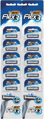 BIC FLEX 3 COMFORT одноразовые станки 10 шт