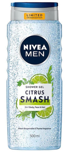 NIVEA гель для душа 500ML MEN CITRUS SMASH/освежающий с тимьяном и бергамотом