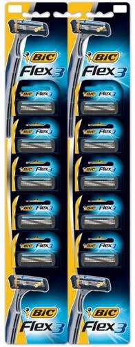BIC FLEX 3 CLASSIC одноразовые станки 10 шт