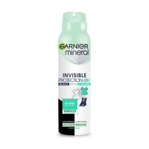 GARNIER WOMAN DEO SPRAY 150ML INVISIBLE BWC2 FRESH ALOE/дезодорант-спрей Свежесть алоэ