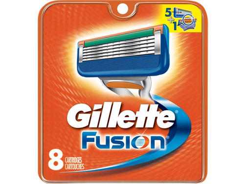 GILLETTE FUSION сменные кассеты для бритья 8шт.
