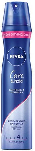 NIVEA лак для волос CARE&HOLD 4 extra strong 250 мл/фиксация и уход