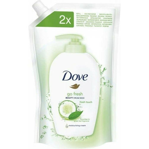 DOVE крем-мыло 500ML FRESH TOUCH CUCUMBER/запаска
