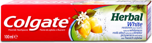 COLGATE 100ML HERBAL WHITE/экстакты трав отбеливающая/зубная паста