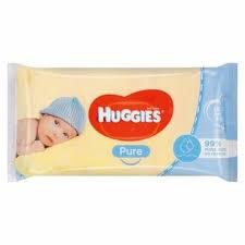 HUGGIES детские салфетки PURE CHUST 56 шт