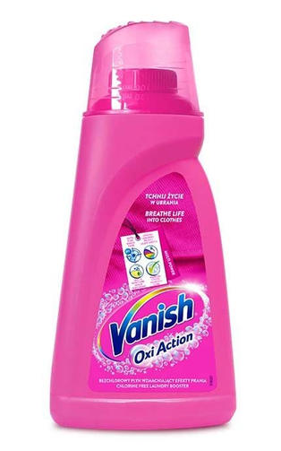 VANISH 1л Oxi Action PINK пятновыводитель жидкий