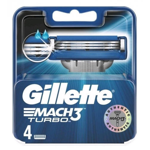 GILLETTE MACH3 TURBO сменные кассеты для бритья 4шт.