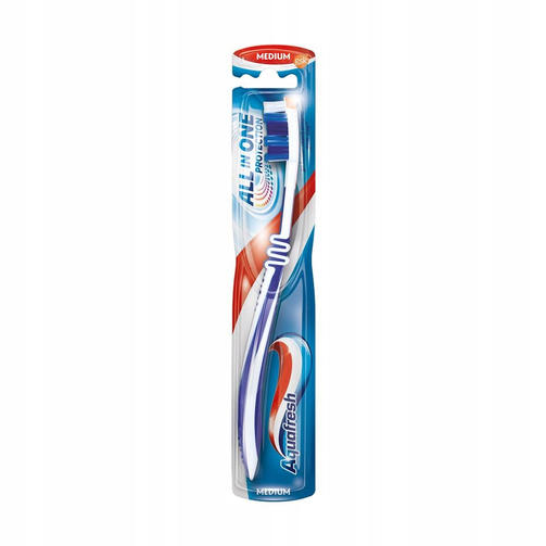 AQUAFRESH зубная щетка ALL in ONE MEDIUM(средняя жесткость)
