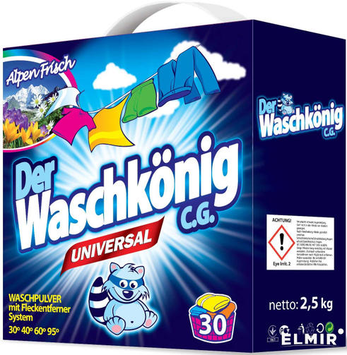 DER WASCHKONIG C.G.стиральный порошок 2,4 кг UNIVERSAL/32 стирки