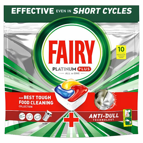 FAIRY 10шт PLATINUM PLUS LEMON /таблетки для посудомоечных машин 