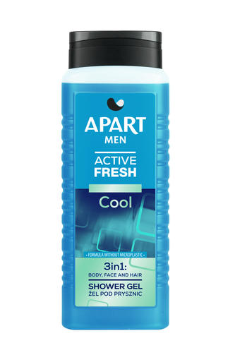 APART гель для душа 500ML MEN ACTIVE FRESH COOL 3w1/освежающий