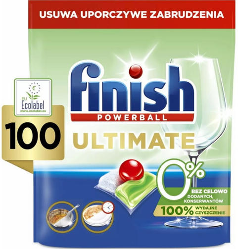 FINISH Tabs ULTIMATE EKO 0% 100 шт/для посудомоечных машин