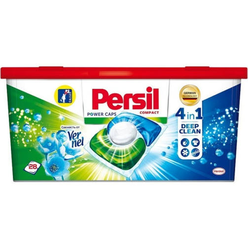PERSIL капсулы 28 шт POWER CAPS свежесть от VERNEL 4в1
