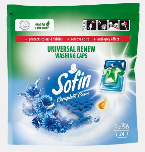 SOFIN капсулы для 3w1 стирки 24 шт UNIVERSAL