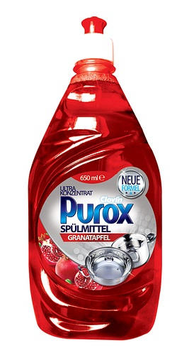 PUROX средство для мытья посуды GRANATAPFEL 650 ML (Грейпфрут и Гранат)