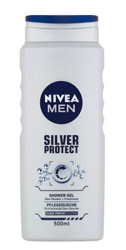 NIVEA гель для душа 500ML MEN SILVER/Серебряная защита